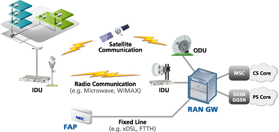 Various backhaul connectivity